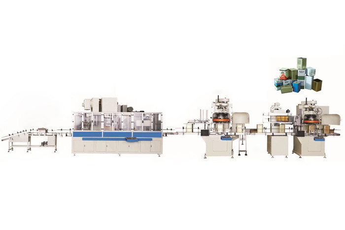  Used 1-5L Square Tin Can Making Machine For Engine Oil Manufactures