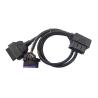 Buy cheap Y Type Splitter Obd II Connector Cable 16 Pin Male to Dual Female from wholesalers