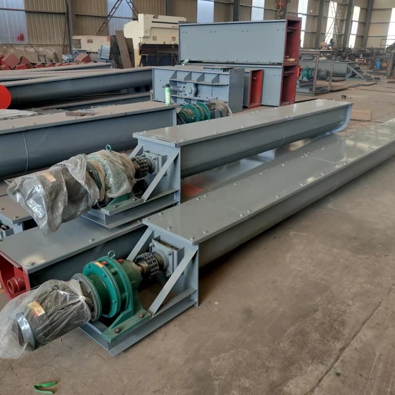 OEM Custom 2024 New U-Shaped Steel Auger Conveyor with Motor Bearing Gear