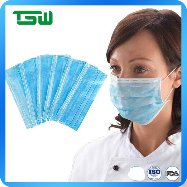 Disposable Earloop Nonwoven Tie On Surgical Face Mask