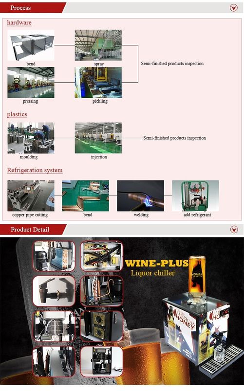 Liquor dispenser with two independent tanks can Cool two liquor in seconds,reliable quality!