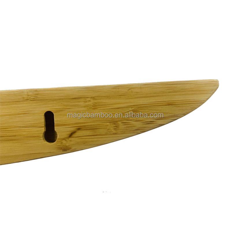 Hanging Bamboo Wall Shelves 3 Sizes of Solid Thick Design for Display and Storage
