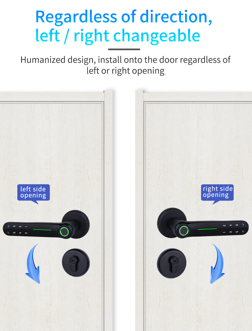 200 Fingerprint Intelligent Door Lock Tuya Bluetooth Deadbolt