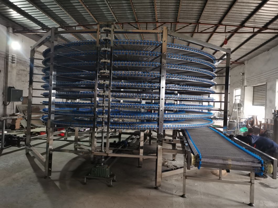 High Quality Spiral Cooling Conveyor System Tower for Food Transpoting Sale