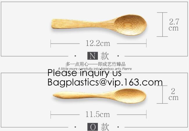 Disposable Catering Natural Knife, Fork And Spoon Bamboo Spoon,Reusable Eco Friendly Biodegradable Bamboo Cutlery Caddy