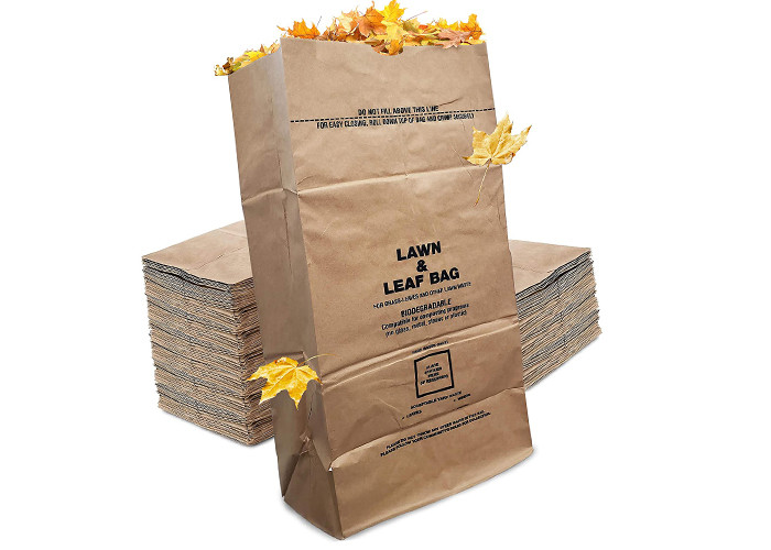 Eco Friendly 20 micron Paper Kitchen Trash Bag Waste Collection Kraft Paper Bag