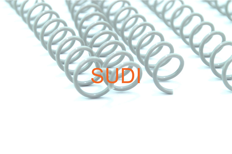 Light Grey PET 0.06 Inch Plastic Spiral Binding Coils