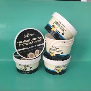 single wall Container Paper Ice Cream Cups Yoghurt Paper Boxes 1oz To 32oz