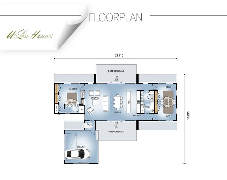 New Zealand Standard Single Storey Light Steel Frame Prefab Villa For Family