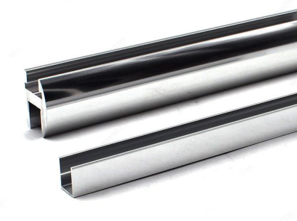 Shining Polishing Finish Aluminium Extrusion Profiles / Aluminum Profile For