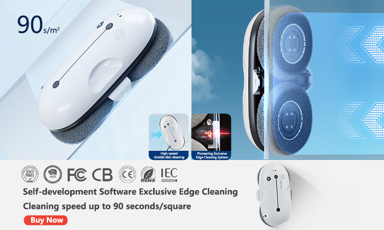 Huidi HCR-01 Window Cleaner Robot Automatic Glass Cleaning Robot for Smooth Surfaces