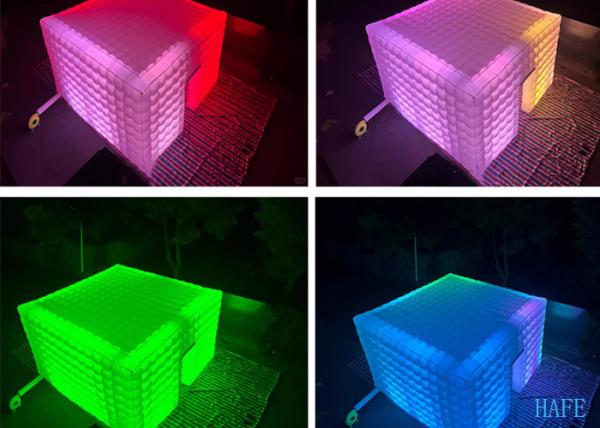 5m Inflatable Square Tent With Inner LED Lights For Outdoor Exhibitions Photo