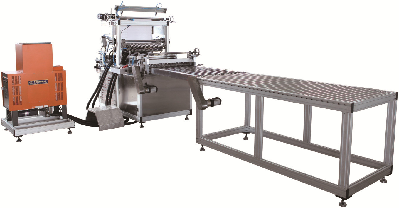 White PLPP-700-ll Full-auto pp intermittent gluing production line filter making machine High efficiency