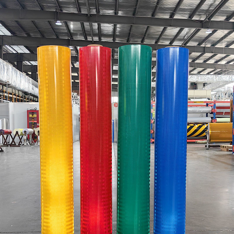 High Intensity Prismatic 1.22m*45.7m Certified 10 Years Micro Prismatic Retro Reflective Sheeting for Highway Safety Signs