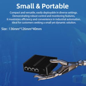 Celeron N5105 Processor With Four LAN and 1HDMI 1DP Network Mini PC