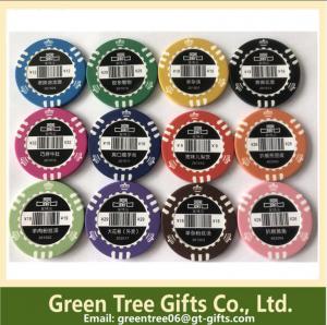 China Different Colors& Design 11.5g Dice Poker Chip/ 14g Clay Poker Chip on sale