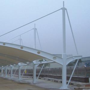 Q235B Tension Fabric Structures Design 2.5mm 1.5mm Panel Membrane Shade Sail