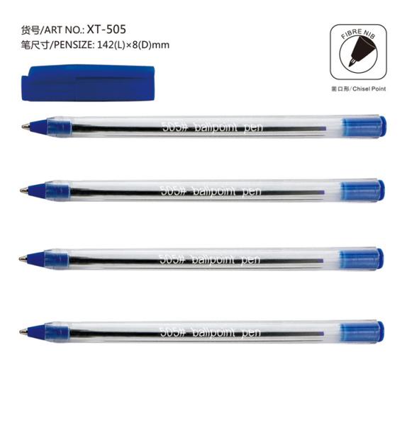 office writing pen, office cap ball pen, 1400 meters writing length,black or