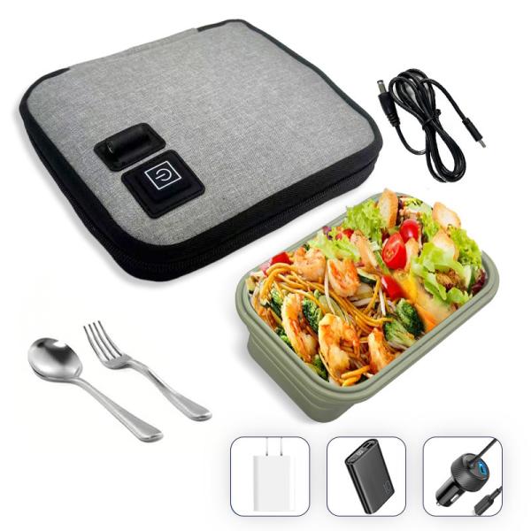 12V Electric Food Heating Bag Chargeable Heat Warm Electric Reusable Food Heat