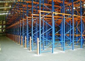 China Cold Rolled Steel Drive In Pallet Racking Adjustable Distance 75mm Custom Installation on sale