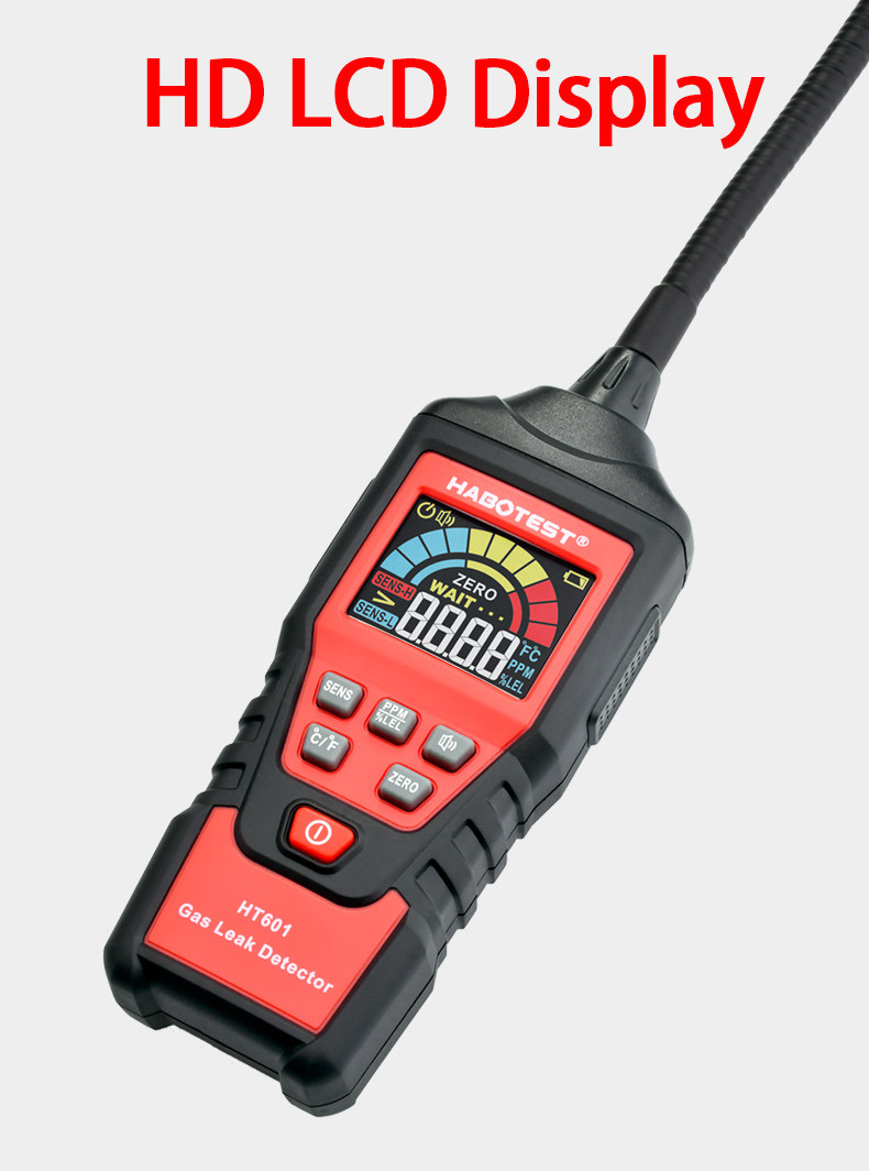 1000ppm Smart Sensor Gas Leak Detector Combustible Flammable Gas Analyzer