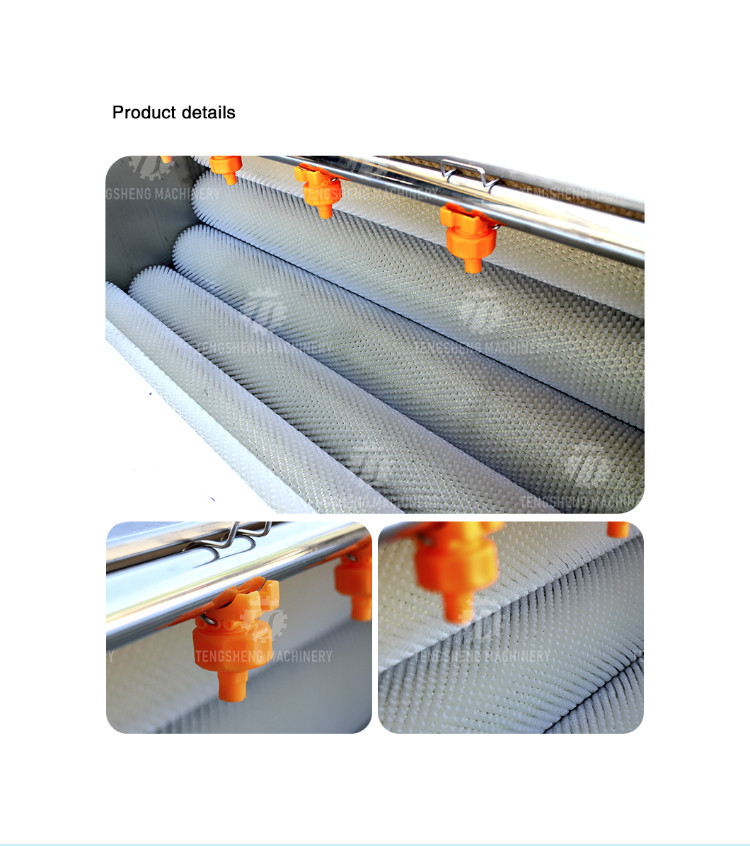 Potato cleaning peeling machine taro peeling machine multi-functional horseshoe hair roller cleaning machine