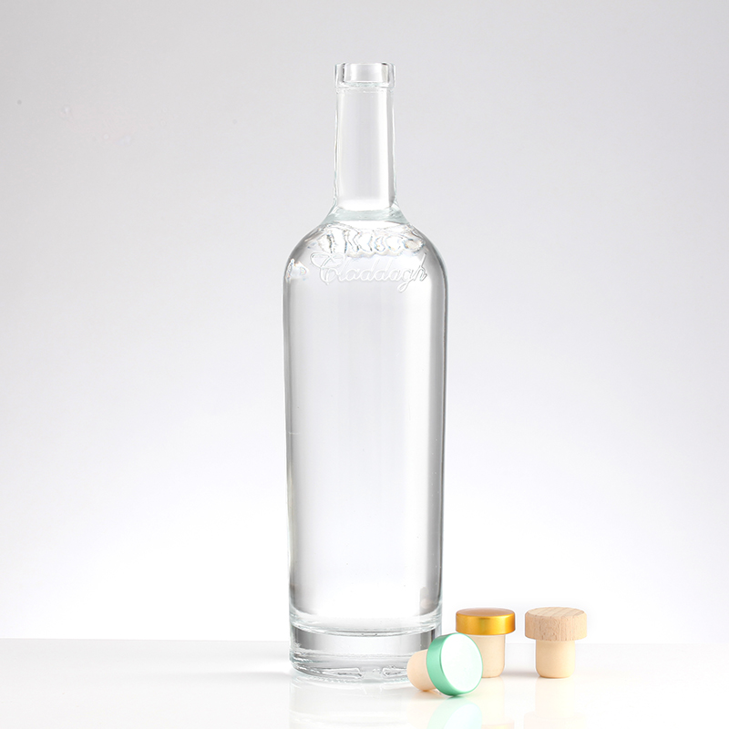 700ml 750ml 1000ml Square Glass Bottles with Cork Ideal for Gin Whisky Vodka Red Wine