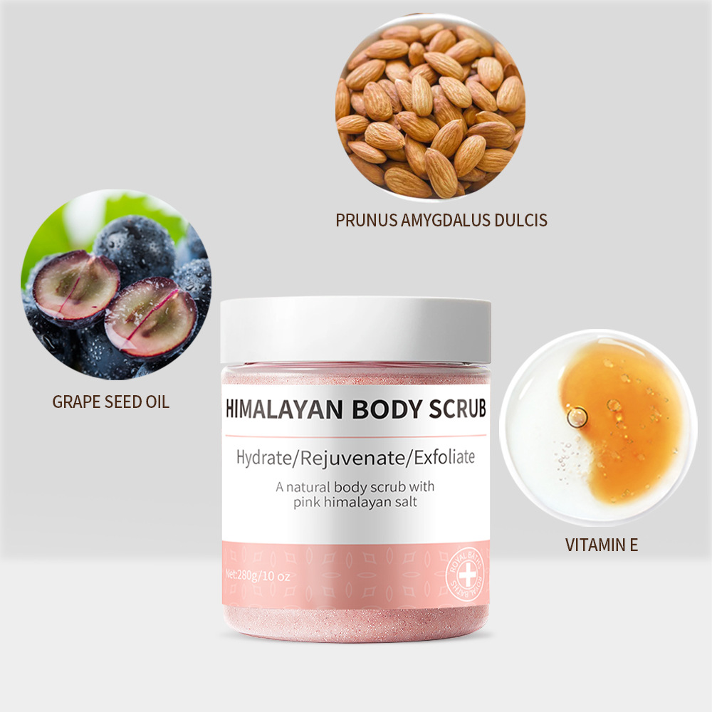 Pink Himalayan salt scrub