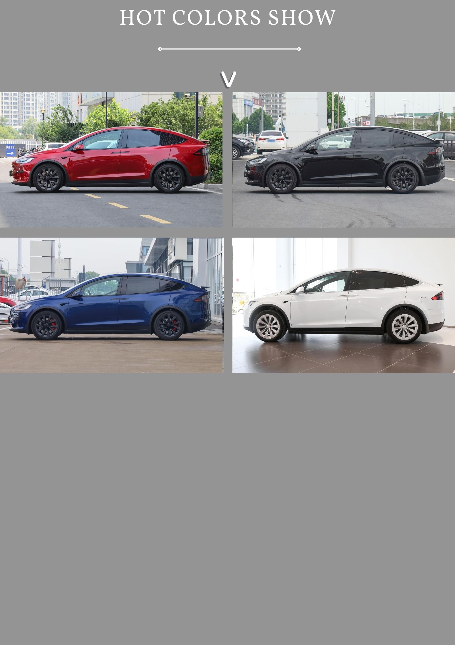 High Match Deposit 2023 Tesla Model X EV Car with Minimum Grand Clearance of 10°-15°