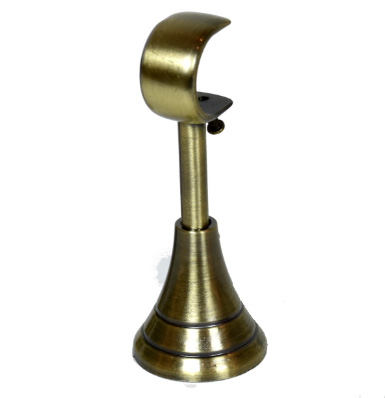 Strong Single Curtain Rod Holder , Curtain Pole Brackets Anti Brass 28mm