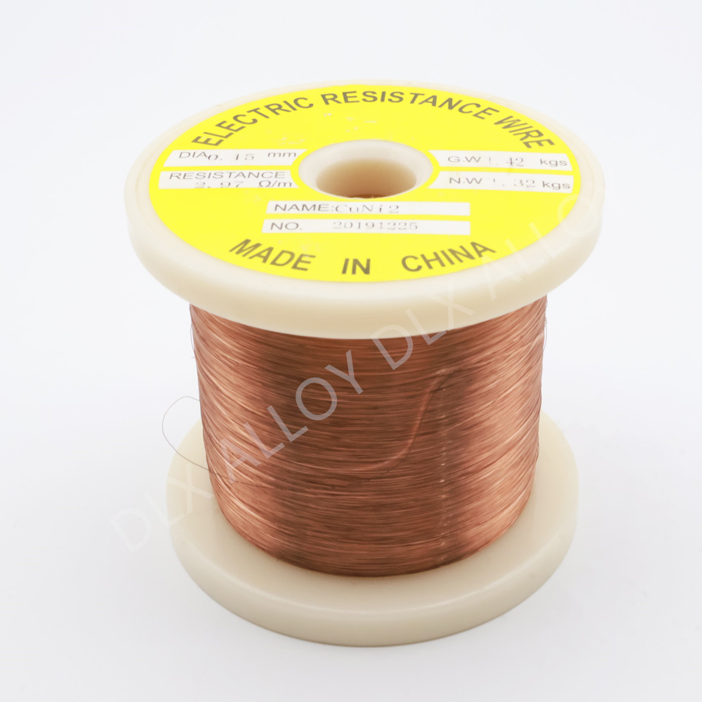 CuNi Copper Nickel CuNi1 Alloy Electric Heating Ribbon Wire With Low Resistance