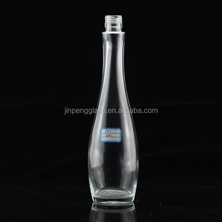 500ml Soft Beverage Glass Water Bottle with Transparent Design and Screw Cap Lid