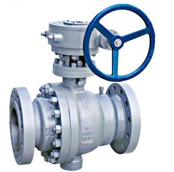 Full Port Trunnion Mounted Ball Valve Forged Steel Anti Static Device ISO 5211