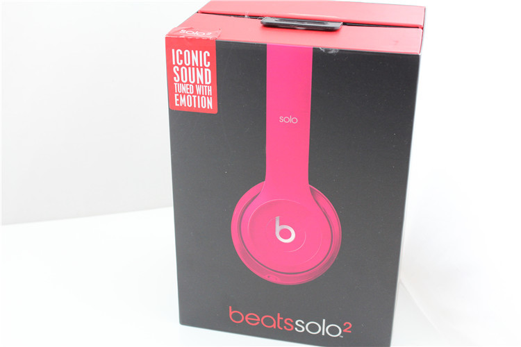 beats Solo 2 Stereo Wired On Ear Pink Headphones- Pre Owned- Excellent Condition made in china from Golden Rex Group ltd