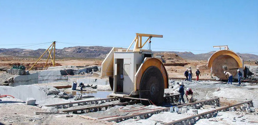 Disk Saw Machine, double blade mining stone machine for granite, marble and quartz