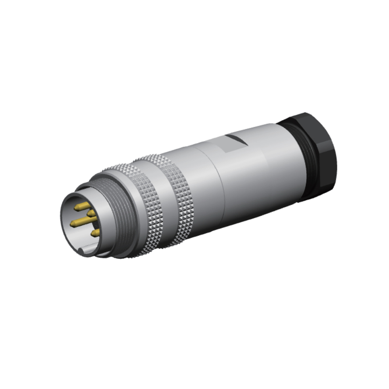 TPU GF 7A PA66 M16 Circular Connector REACH 60V Metal Solder Male