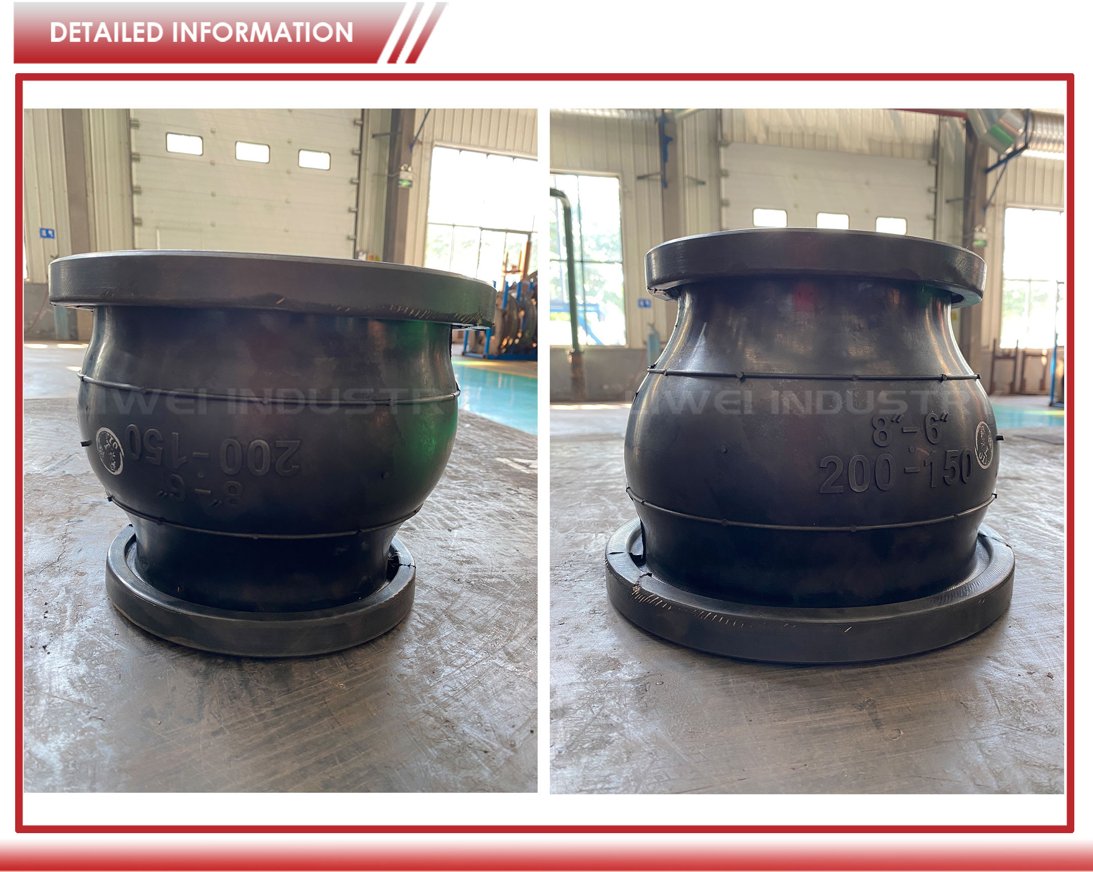 PN6-PN40 Concentric Reducer Rubber Expansion Joint