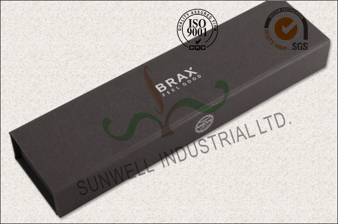 Luxury Rigid Cover Office Paper Box , Hard Cardboard Pen Presentation Packaging Box