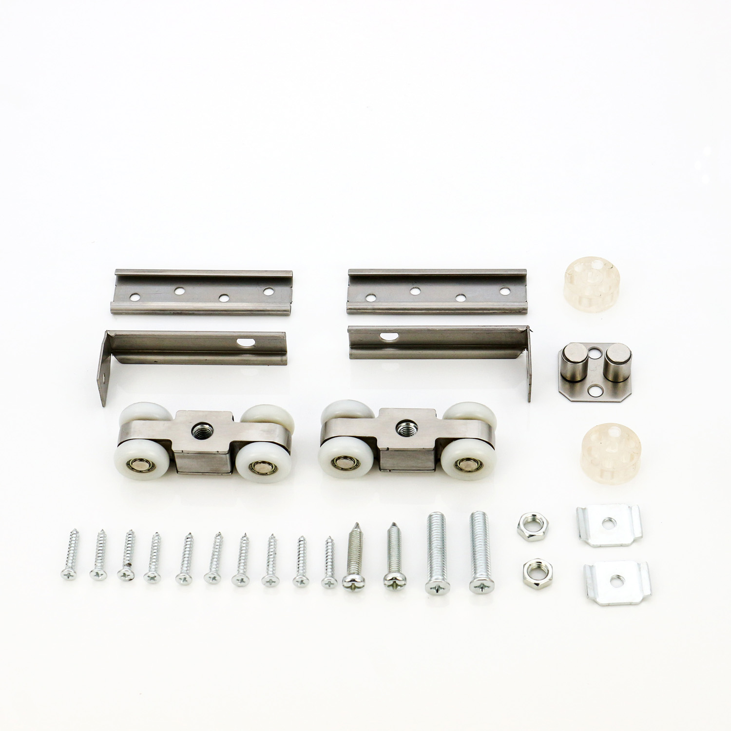Wardrobe Roller Sliding Door Hardware Wheel Rail and Roulettes with Silent Operation