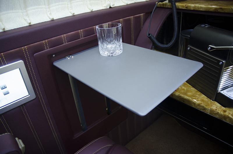 HWHongRV car seat electric folding table for luxury campervan caravan folding table
