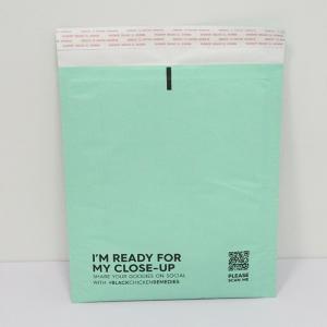Green / Transparent Recyclable Paper Mailers 20x30cm Plant Based Paper Packaging