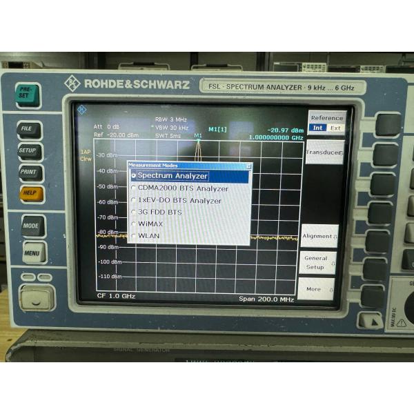 Rohde & Schwarz R&S FSL6 Spectrum Analyzer 6 Ghz Lightweight