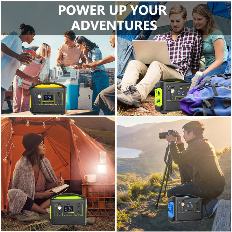 153600mAh 626Wh USB C DC AC 600W Portable Power Station For Camping