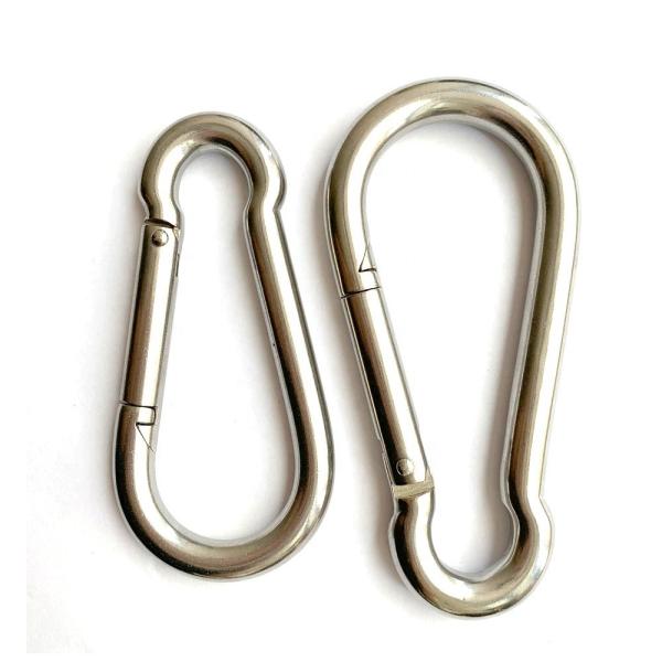 Electrolytic Treatment Technology Stainless Steel DIN5299C Carabiner Snap Spring