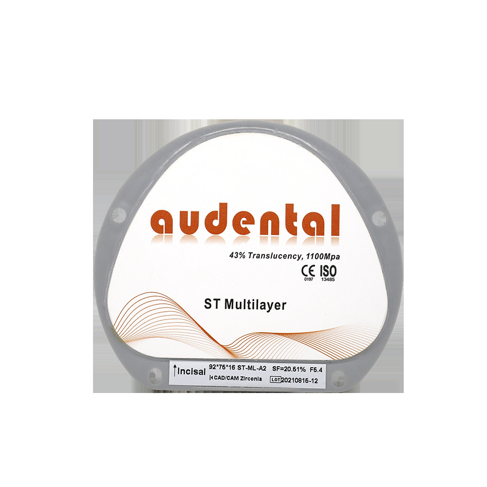 14mm Round Disc ST Multilayer Zirconia Block Vita 16 Color Translucency