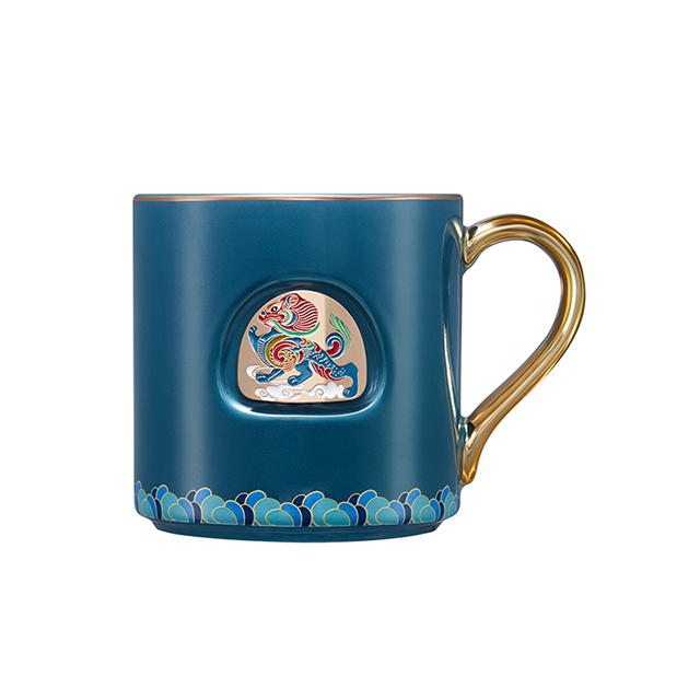 High Value Creative Mug 3d Embossed Craft Coffee Mug Used For Breakfast Afternoon Tea