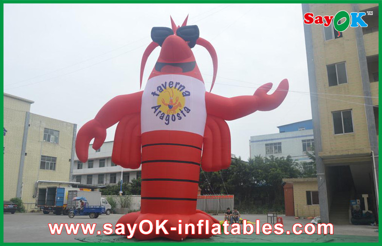 Lobster Inflatable Character , Customized Moving Inflatable Mascot