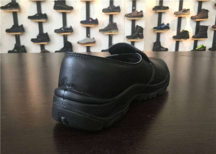 Classic Design Casual Safety Shoes , Ladies Black Work Shoes Size Customized