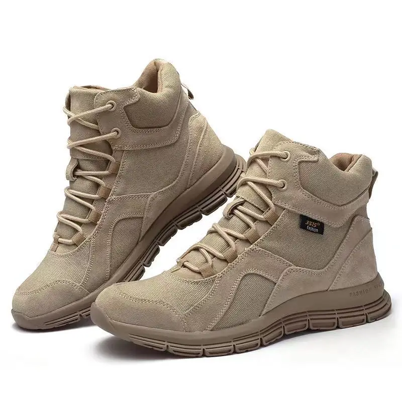 Wholesale spring and autumn high top outdoor men's Hiking Shoes Waterproof Hiking Boots
