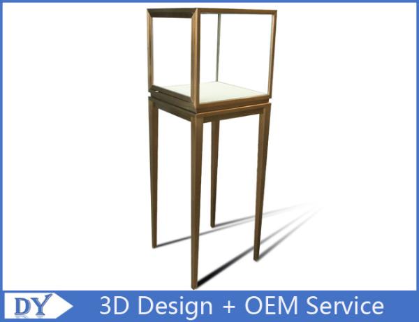 Manufacturer oem top grade fully assemble brush stainless steel glass pedestal